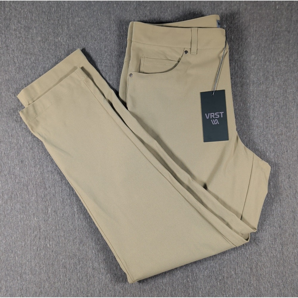 NWT VRST Men's Commuter 5 Pocket Pants Slim Fit Earl Gray Sz 32x29 Performance